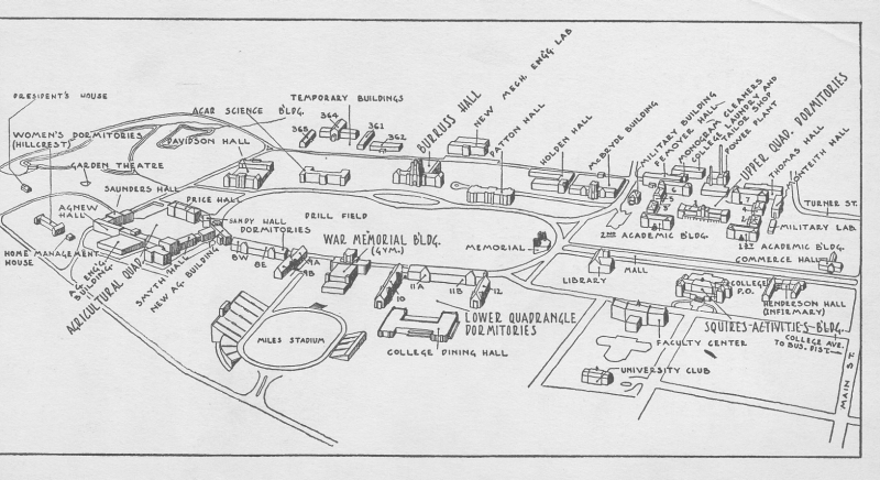 1952 Campus Map
