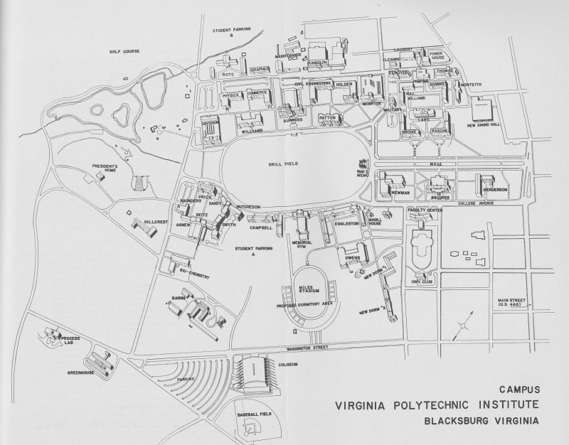 1962 Campus Map